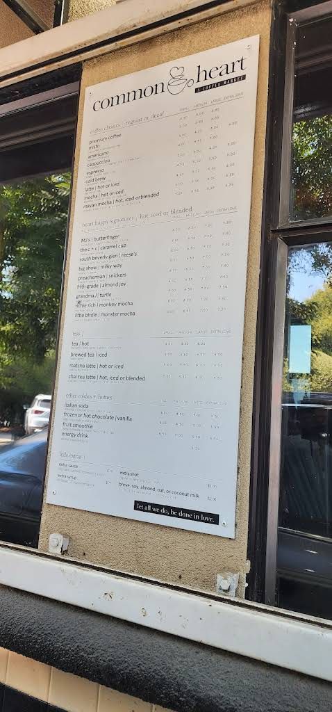 Common Heart Menu 4